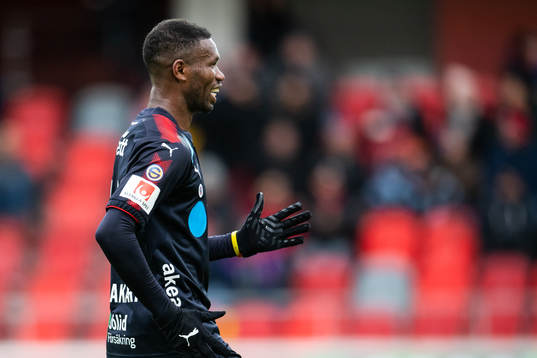 Helsingborgs Mohammed Abubakari jublar