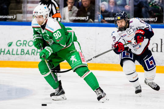 Rögles Ted Brithén och Linköpings Andrew Gordon