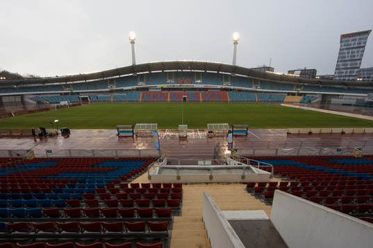 Ullevi innan fotbollsmatchen i Damallsvenskan mellan