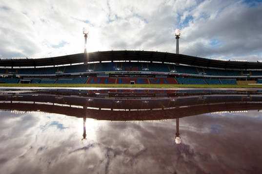 Ullevi innan fotbollsmatchen i Damallsvenskan mellan