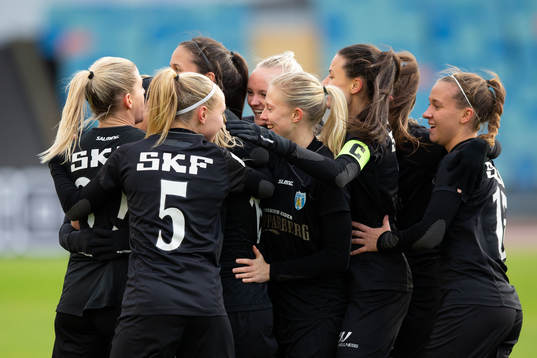 Göteborgs spelare jublar