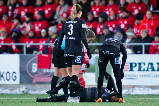 Växjös Frida Boriero ligger skada