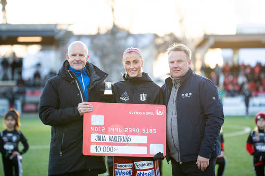 Piteås Julia Karlenäs är månadens spelare