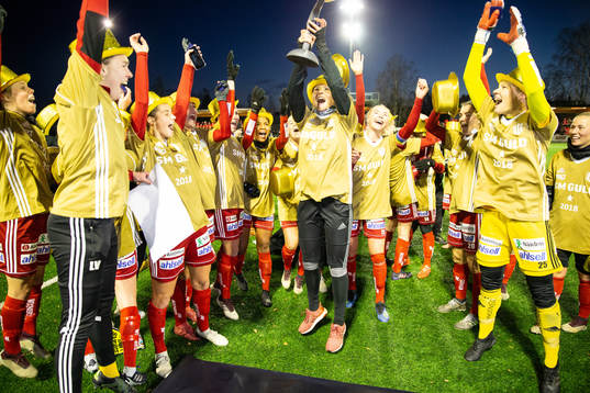 Piteås spelare firar SM-guld