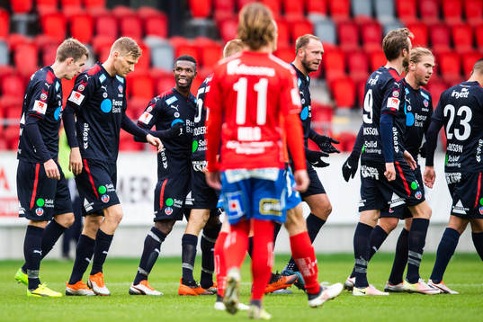 Helsingborgs Mohammed Abubakari jublar