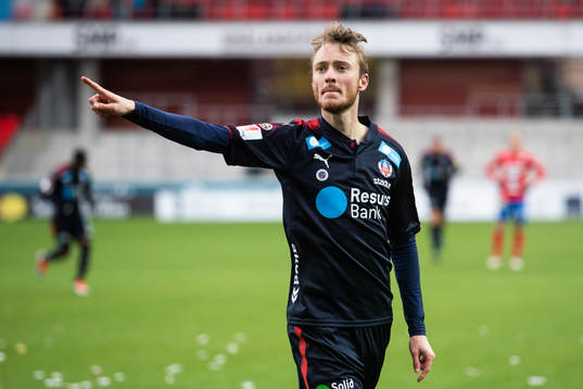 Helsingborgs Rasmus Jönsson jublar