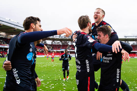 Helsingborgs Darijan Bojanic, Rasmus Jönsson och Adam