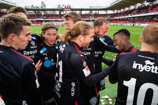Helsingborgs Mohammed Abubakari jublar
