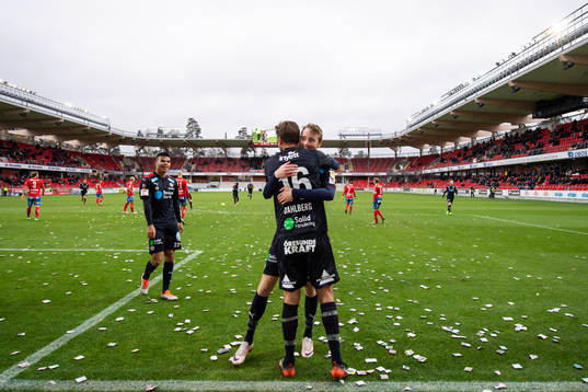 Helsingborgs Rasmus Jönsson jublar