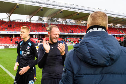 Helsingborgs Andreas Granqvist jublar över det allsvenska