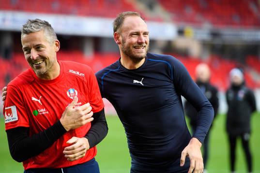 Helsingborgs målvakt Daniel Andersson och Andreas