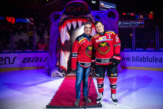 s Erik Bergenudd och Luleås kapten Erik Gustafsson