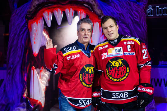s Erik Bergenudd och Luleås kapten Erik Gustafsson