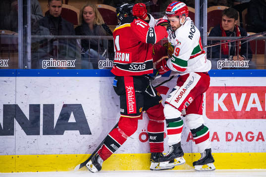 Luleås Petter Emanuelsson och Moras Andrew Rowe
