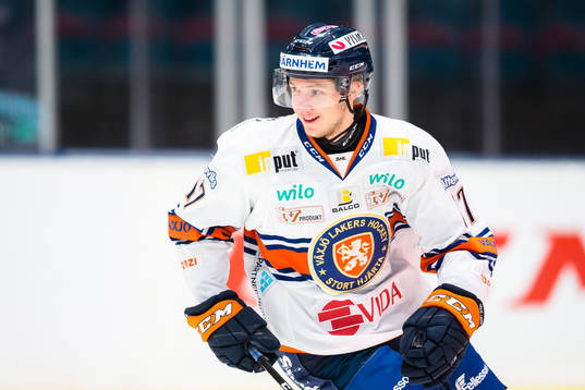 Växjös Jonas Röndbjerg på uppvärmningen