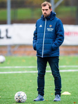 Djurgårdens tränare Joel Riddez