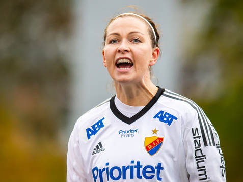 Djurgårdens målvakt Gudbjörg Gunnarsdottir