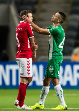 Kalmars Victor Agardius och Hammarbys Nikola Djurdjic