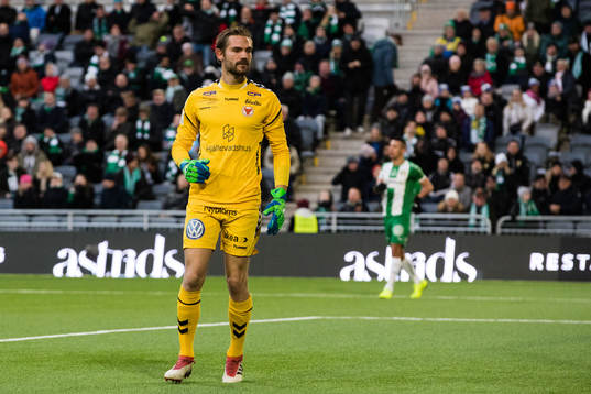 Kalmars målvakt Lucas Hägg-Johansson