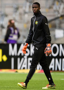 Hammarbys målvakt Edrisa Bojang