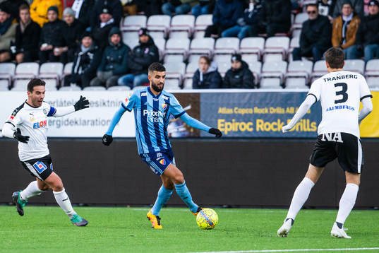 Djurgårdens Omar Eddahri och Örebros Nordin Gerzic