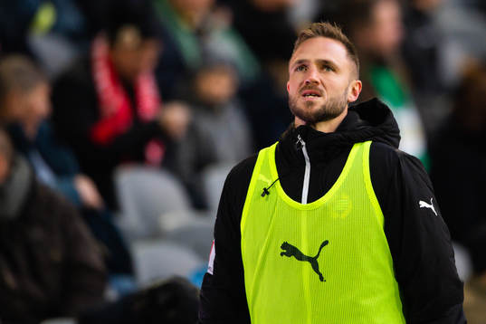 Hammarbys Mats Solheim värmer upp