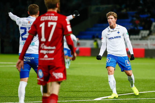 Norrköpings Alexander Fransson jublar