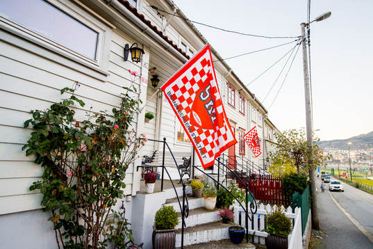 Supporter flags of Brann