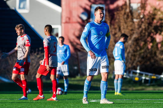 Niels Vorthoren of Sandnes Ulf looks dejected