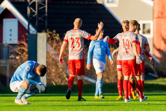 Axel Kryger of Sandnes Ulf looks dejected