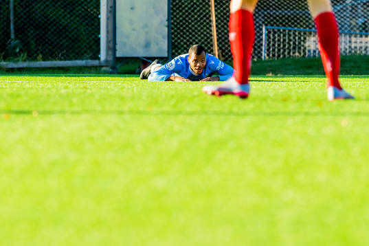 Erixon Danso of Sandnes Ulf looks dejected