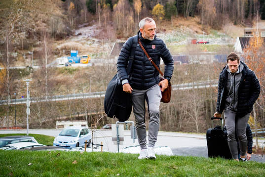 Lars Bohinen, head coach of Aalesund, arrives