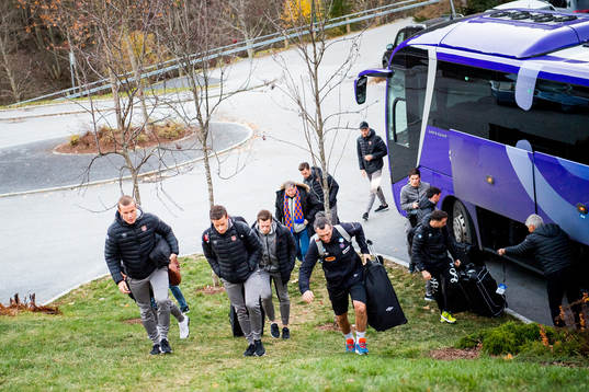 The team of Aalesund arrives