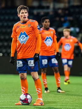 Sondre Fet of Aalesund looks dejected