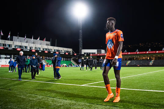 Pape Habib Gueye of Aalesund looks dejected
