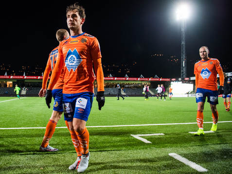Nikola Tkalcic of Aalesund looks dejected