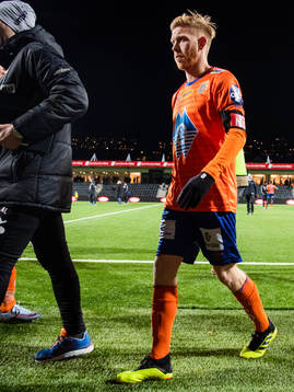 Fredrik Carlsen of Aalesund looks dejected
