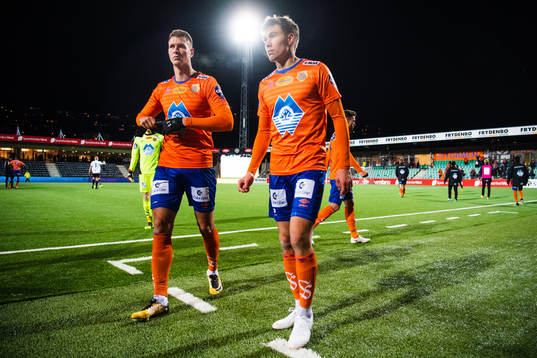 Hólmbert Fridjónsson and Daníel Grétarsson of Aalesund
