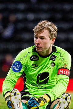 Goalkeeper Mathias Dyngeland of Sogndal
