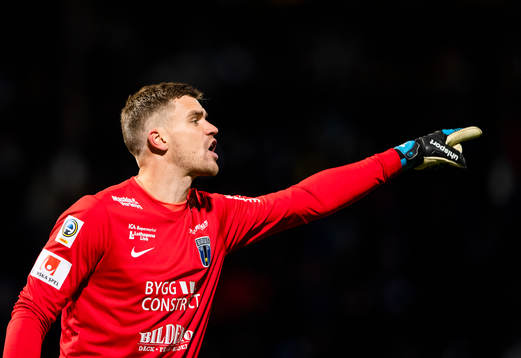 Sirius målvakt Lukas Jonsson