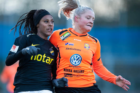 s Samantha Ammanuel och Kungsbackas Klara Folkesson