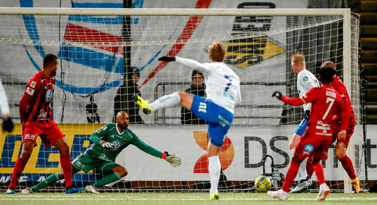 Mål 1-1 av Norrköpings Alexander Fransson