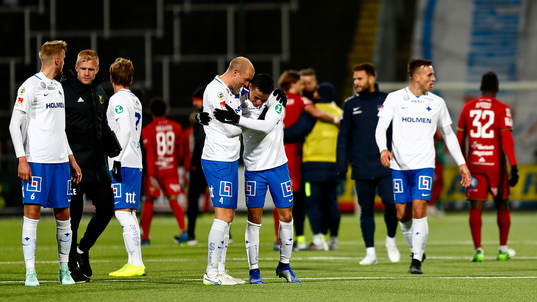 Matchen slut och Norrköpings Andreas Johansson och Ian