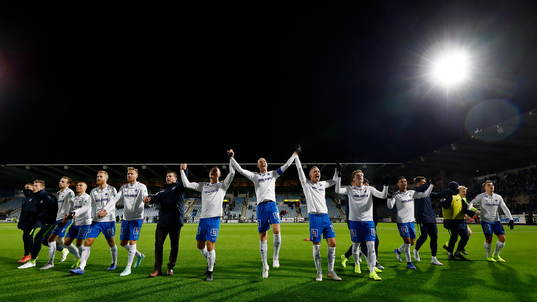 Norrköpings spelare jublar