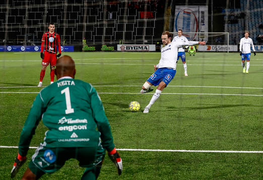 Norrköpings Lars Christian Krogh Gerson gör mål 3-1 på