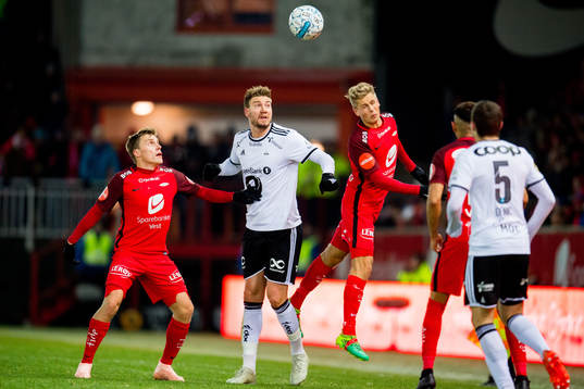 Ruben Yttergård Jenssen of Brann, Nicklas Bendtner of