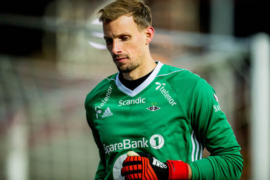 Goalkeeper André Hansen of Rosenborg