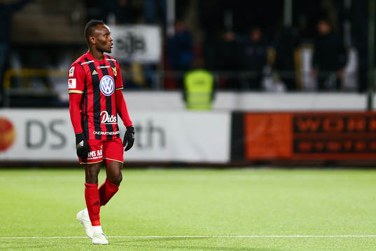 Östersunds Samuel Laryea Mensiro deppar