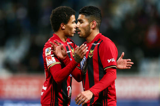 Östersunds Hosam Aiesh jublar