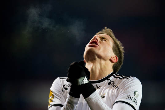 Anders Konradsen of Rosenborg reacts